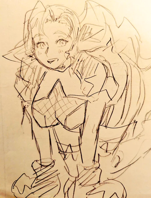 よくわかんないポーズになった 
