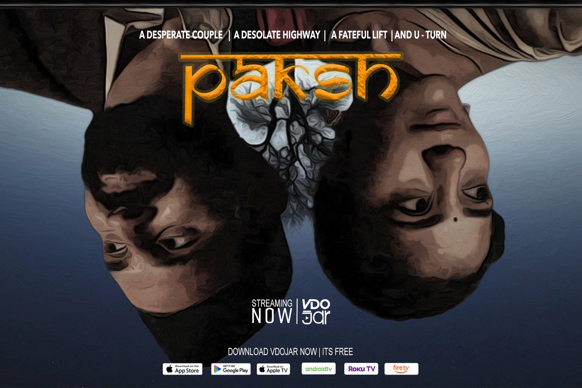 vdojar's tweet photo. What happens when the prey becomes the predator? Paksh, a gripping thriller where a seemingly innocent couple on a deserted highway turn the tables on their attackers.

#Paksh | #Psychology #Thriller | #Streaming #Free on #VDOJar
To Watch Full Film, #Download #VDOJar #App #Now
#Android #App: https://t.co/HeiQpAZEW4

#iOS #App: https://t.co/FIdxpZaLc5
Also available on #RokuTV #FireTV #AndroidTV #AppleTV
Watch Trailer: https://t.co/4qtRZA0XfM
Writer, Director & Producer: Jugal Raja

Co-producer: Ritesh Jangid

Production: Silk Light Films
Starring: Vinod Acharya, Ekta Shri, Gaurav Sharma, Samay Pandit, Ashish Mishra, Shrikant Kelkar, Vyas Soni
DOP: Kalpak Pathak

Background Score: Kaushal Mahavir

Line Producer: Vyas Soni 
DI Colourist: Prathinraj Anchan
BGM Programmer: Pranil More
Sound Designer: Vikrant Kichingia
SFX: Dip Dilip Pal
Costume: Rupal Rajgor
#ott #ottrelease #ottfilms #ottreleases2024 #hindifilms2024 #hindi #films #no #subscription