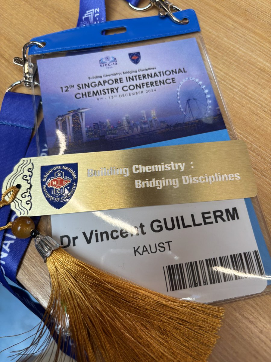 SINGAPORE. ☔️🇸🇬
Glad to return to (rainy stormy) Singapore, invited to the #SICC12 conference. 
📆I’m scheduled at 11:05 on Thursday, symposium 13, with some cool #MOFs design from the <a href="/Eddaoudi_FMD3/">Prof. Eddaoudi_FMD3</a> gem factory 💎, and excited to chair the last afternoon session the same day.