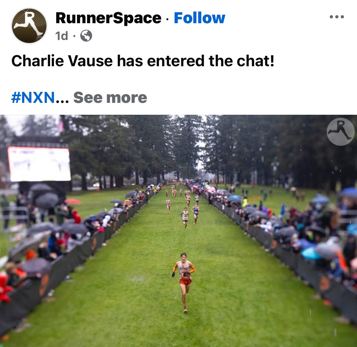 pptach's tweet photo. NM runner, Charlie Vause, wins NXN!  😱 #nmtrue https://t.co/JOh5p3cLJ8