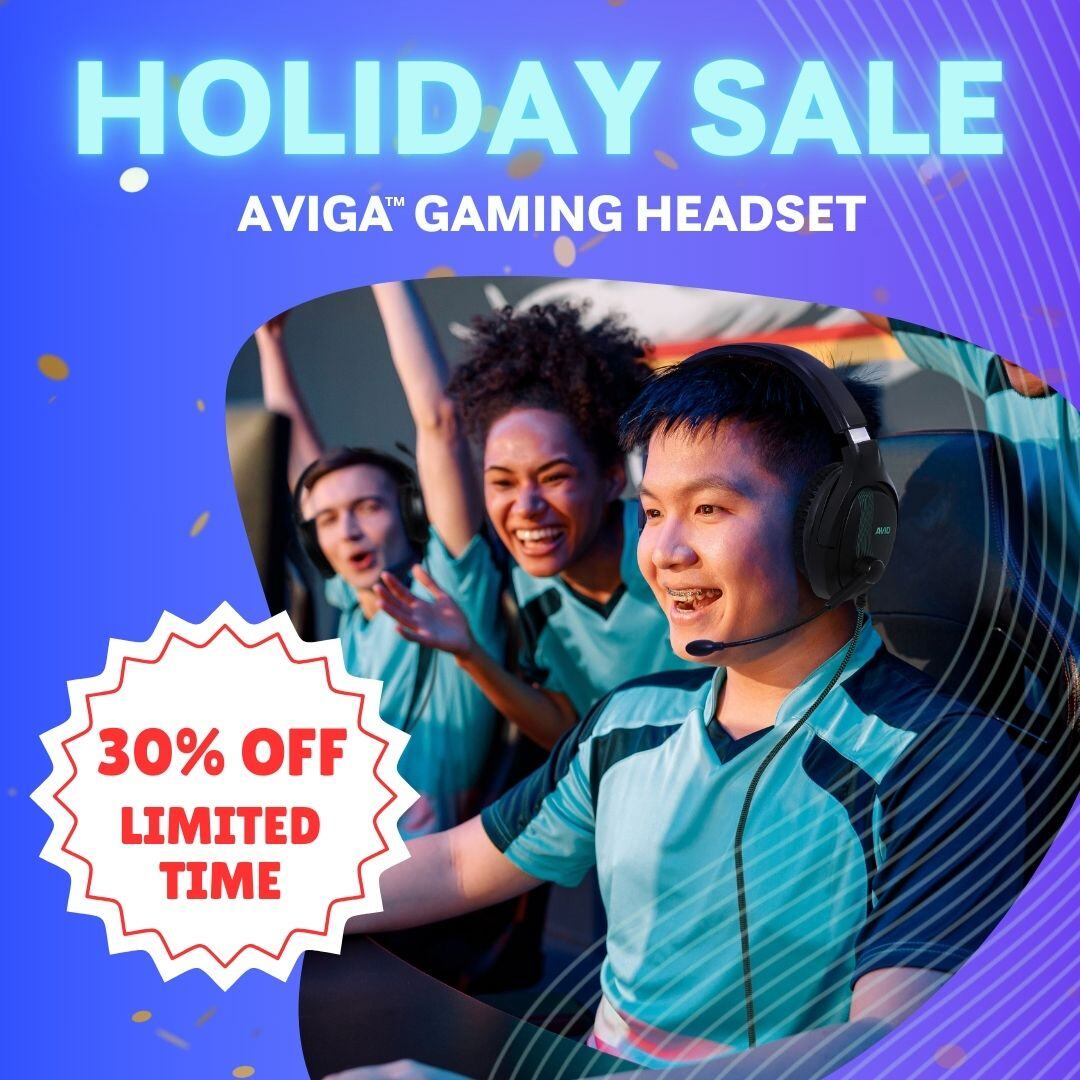 We’re at it again!
LAST CHANCE ALERT! 🔥 Get the gamer in your life the ultimate holiday gift with the AVIGA Gaming Headset—now 30% OFF! Ends 12/12/24.

Shop now and save big!
Visit, bit.ly/4g1NQl4