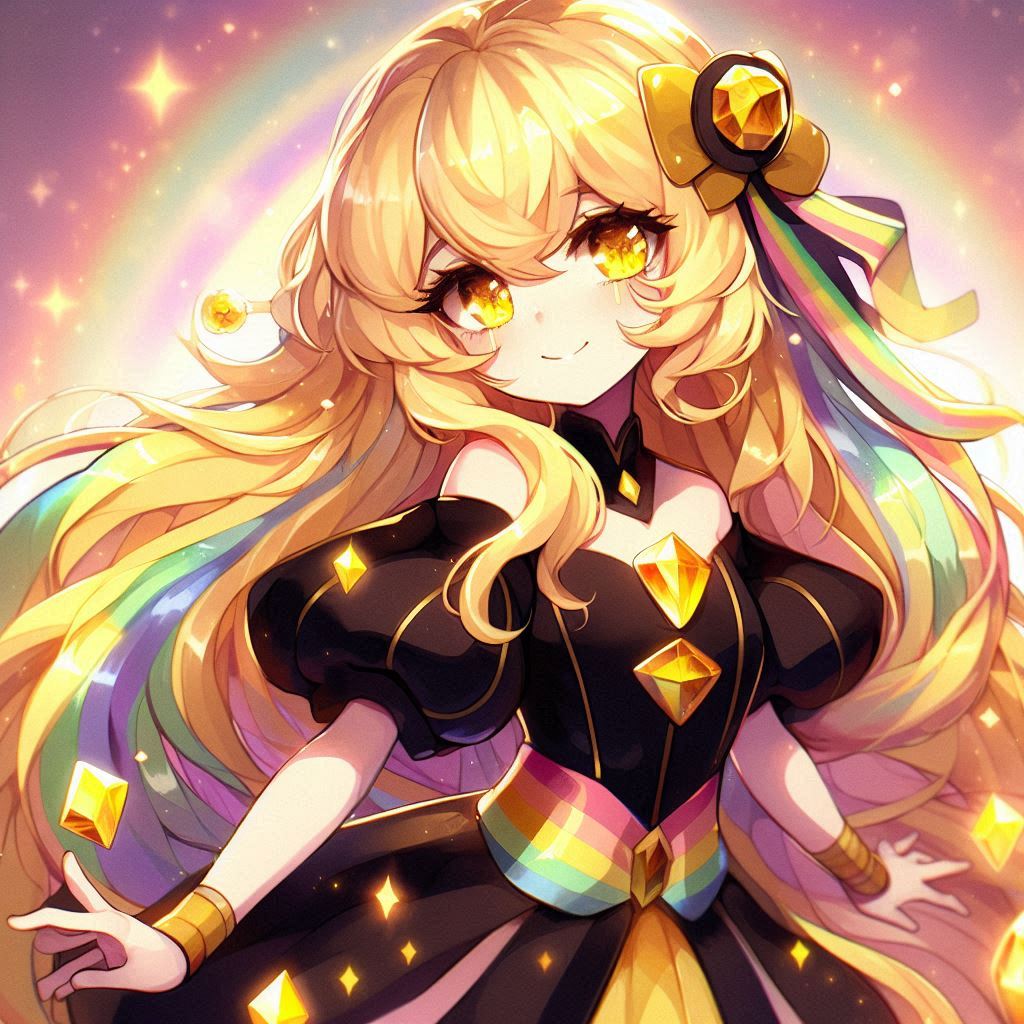 H20MermaidGirl's tweet photo. Bismita Chryses (Bi2O3)
Her skill is Pigment for enamels, Glass, ceramics, and Porcelain.
It maybe implied that shr have power of yellow crystal or powder. https://t.co/k1x2GdEIxG