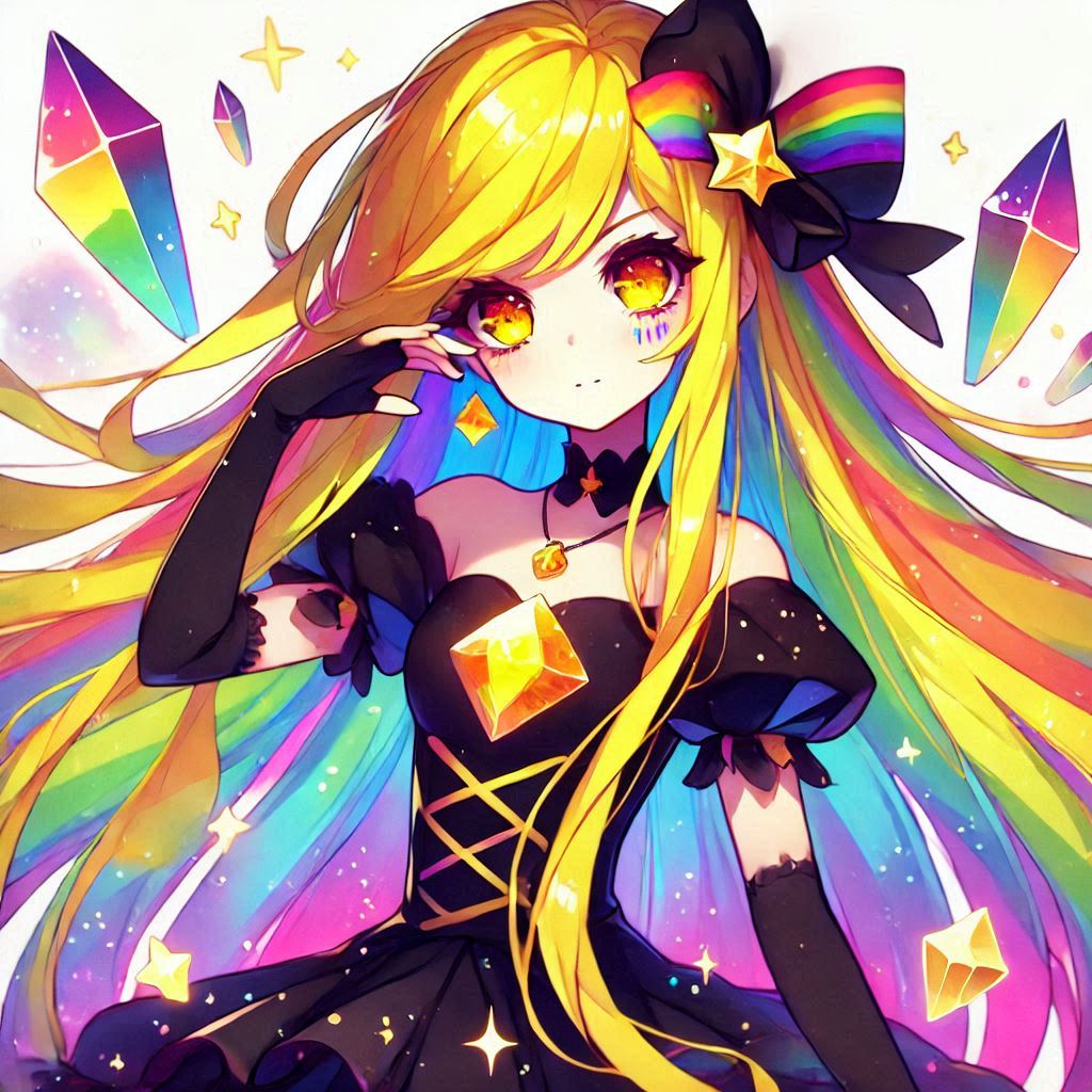 H20MermaidGirl's tweet photo. Bismita Chryses (Bi2O3)
Her skill is Pigment for enamels, Glass, ceramics, and Porcelain.
It maybe implied that shr have power of yellow crystal or powder. https://t.co/k1x2GdEIxG