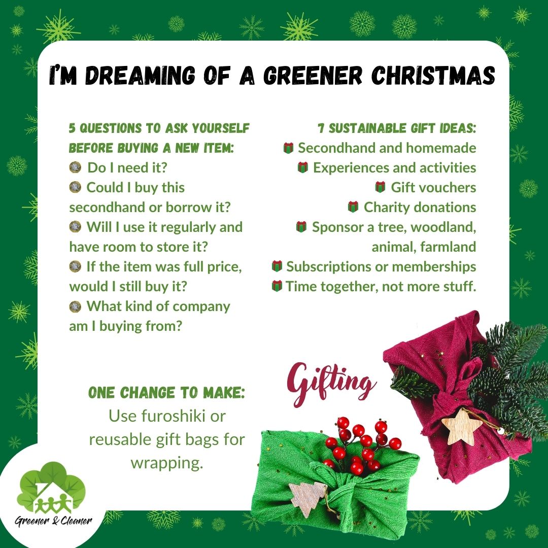 GreenercleanerB's tweet photo. 🎁 Seven sustainable Christmas gift ideas:
1. Secondhand and homemade
2. Experiences and activities
3. Gift vouchers
4. Charity donations (hint, hint, nudge, nudge!)
5. Sponsor a tree, woodland, animal, farmland
6. Subscriptions or memberships
7. Time together, not more stuff 💚 https://t.co/EaPXUTAKrb