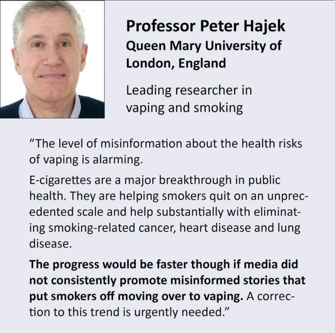 Rawgster's tweet photo. @Carlogard22 @Nick40156474438 @TaraBull808 Good thing is that there is a world filled with very smart ppl doing extensive research that actually proves the Ecigs don't contain any smoke & is monsterously safer.
Hence the terms #THR #NRTs over 50k Doctors & Scientists from:
@NEJM
@RCPhysicians
@CochraneTAG
@cochranecollab https://t.co/28gPNtN2FX