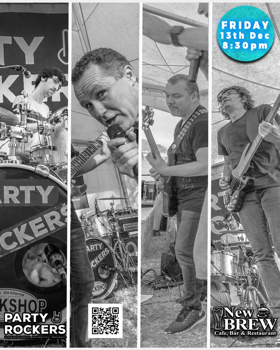 NewBrewBar's tweet photo. 𝗣𝗮𝗿𝘁𝘆 𝗥𝗼𝗰𝗸𝗲𝗿𝘀 𝗕𝗮𝗻𝗱 🤘 🎶
#Friday 13th of December from 8.30pm #Live 🕗 till late
49 A William Pickering Drive, Albany
Booking here 👇
https://t.co/uvTyT2RQMw
Event link 👇
https://t.co/3SqeqkCVc1
#PartyRockersNZ #NewBrewBar #Rock #Pop #Jazz #AlbanyNZ https://t.co/RmnolSMZm9