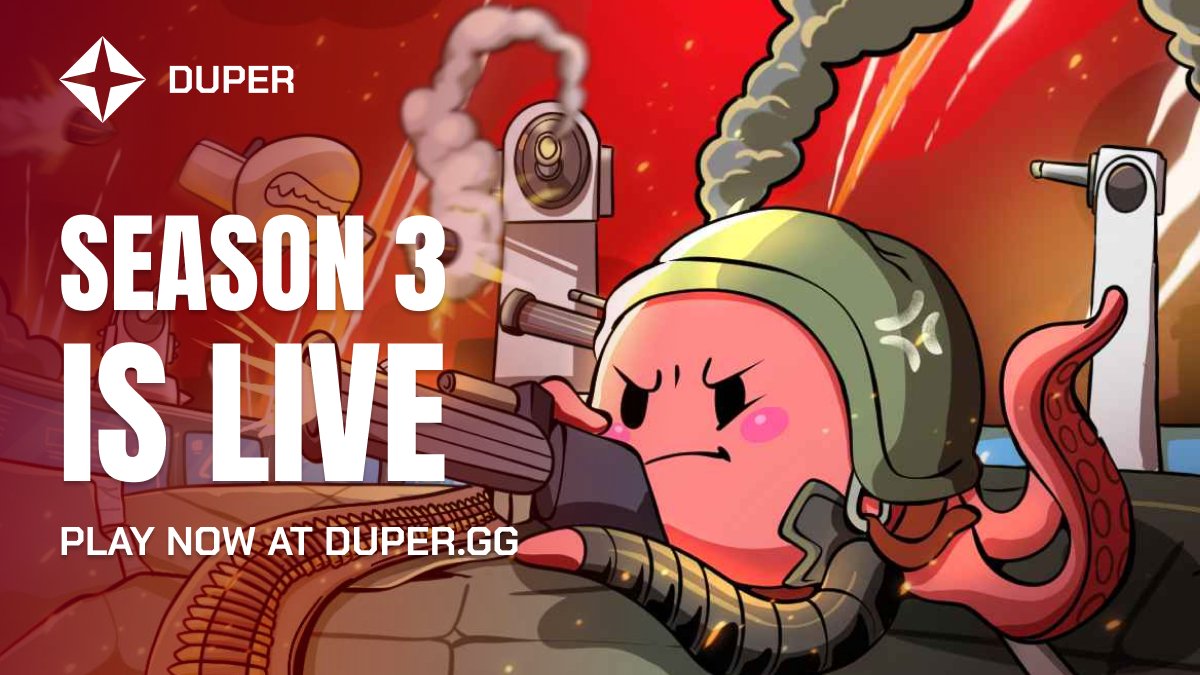 Duper Season 3 is now live! ✦

This season brings exciting updates, including a new website, enhanced tutorial, and updated Season Passes.

Season 3 runs from Dec 9, 2024 - Jan 9, 2025. Play now at duper.gg and earn real money.

Keep reading for full details ↓
