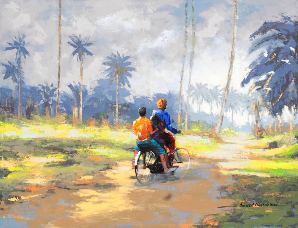 Evergreen trails 1
Acrylics on canvas
36 x 48 inches
2024 
By Innocent Chikezie
Now showing at "Echoes of Legacy" a solo Exhibition of my recent works in Moriri Art Gallery port Harcourt.