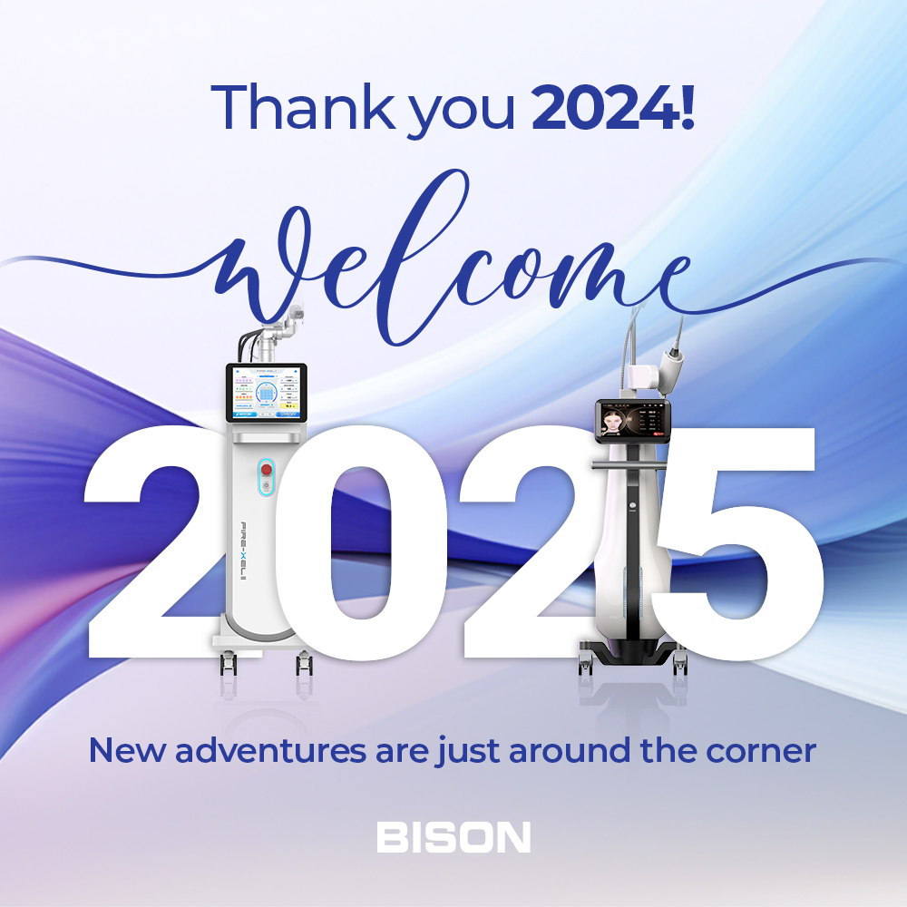 bisonmedical's tweet photo. Thank you 2024 
Welcome 2025 
'New adventures are just around the corner.'

BISON will await you with big surprise and good opportunity for your business.

#accento #accentoN #FDA #NdYAG #longpulse #longpulselaser #longpulsendyag #alexandritelaser #bisonmedical #accento #NdYAG https://t.co/Fme5qt4Uta