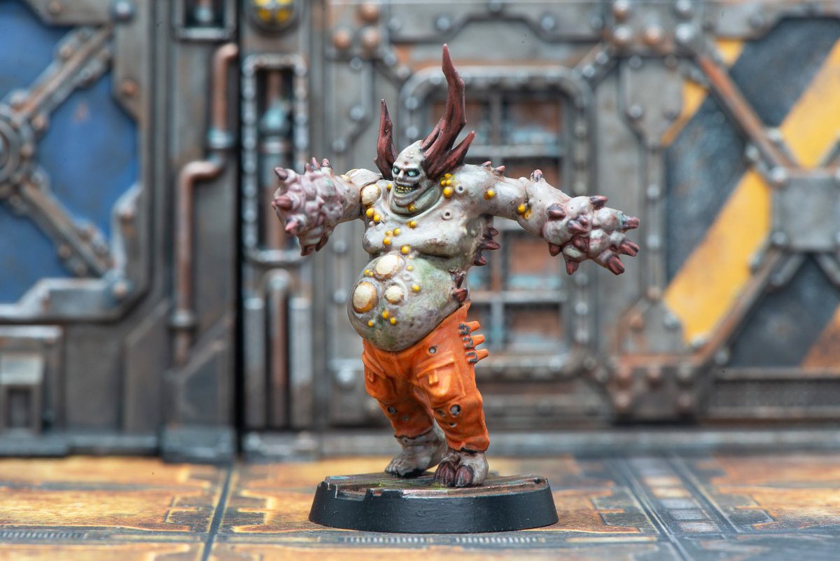 IgoUgoGamer's tweet photo. Another Poxwalker for the Darktide the Miniature Game. #WarhammerCommunity #PaintingWarhammer #PaintingMinis #PaintingMiniatures #warhammer40000 #warhammer40k https://t.co/VYLNCmKiDa