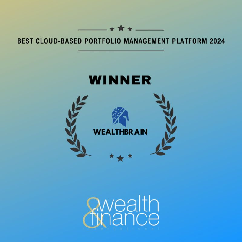 WealthBrain_'s tweet photo. 🎉Celebrating Excellence!🏆
We are thrilled to announce that WealthBrain has been awarded the Best Cloud Based Portfolio Management Platform 2024!This recognition reflects our commitment to innovation, client success, and delivering unparalleled solutions in portfolio management. https://t.co/RV2nDye6Zb