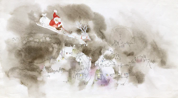 クリスマス・イヴに世界中の子どもたちのもとへ、ひとりひとりが望む幸せが届けられますように。On Christmas Eve,May happiness which every individual wishes for be delivered to each and every child in the  