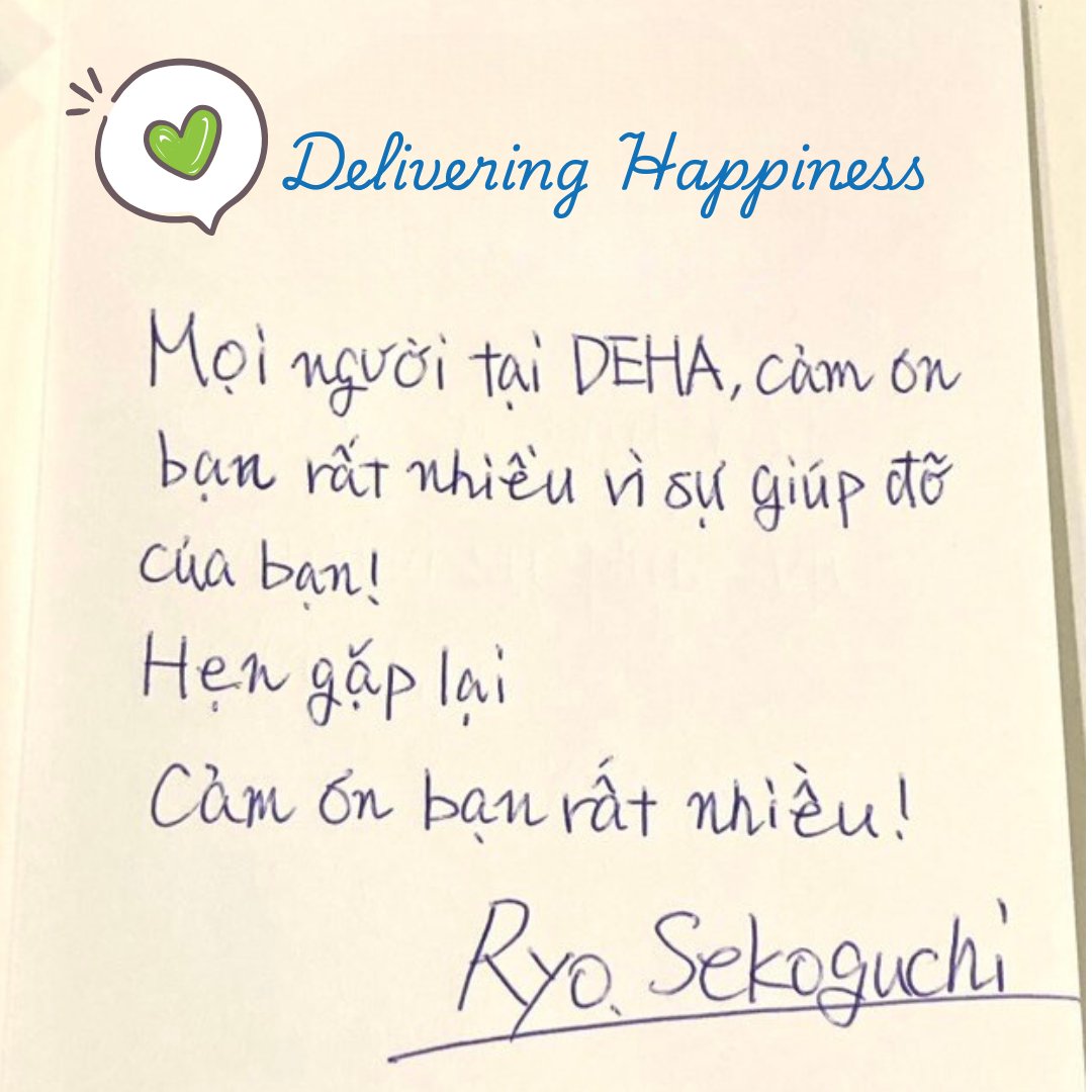 先日、日本のお客様が弊社を訪問され、ベトナム語でのメッセージをいただきました。📩

DEHAにとって、プロジェクトは単なる仕事ではなく、喜びと繋がりを共有する大切な機会です。
お客様が笑顔でいらっしゃること、それが私たちの喜びです。

これからも心のこもった価値を提供し続けてまいります✨