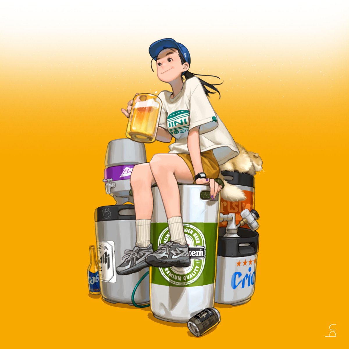 burn_nap's tweet photo. #draftbeer #personalwork #illustration 
wife 
: draft beer killer https://t.co/4WG6ROCf4r