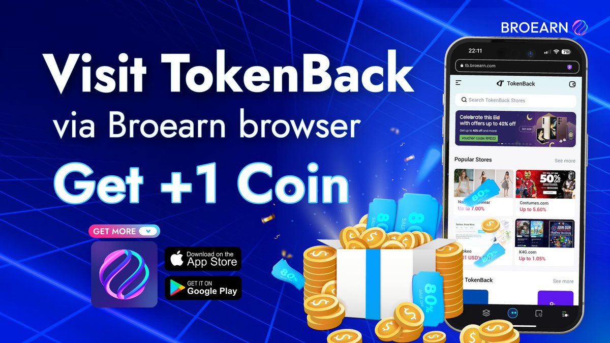 Token_Back's tweet photo. 👛 Want a free coin? 🎁💰
💎 Visit TokenBack through Broearn and claim your reward.
📌 : https://t.co/llrrdTliDC
❤️ Like, 🔄 Share, 🗣️ RT
#Freecoins #Broearn #crypto #Earn #viral #Airdrops #DailyCheckIn #UnlockBenefits #CheckIn https://t.co/yQxMjDvzGp