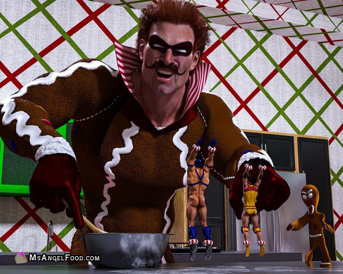 Gruff &amp; Pup get captured by evil (and hungry) Gingerbread Men!

70+ pages, 400+ pics of Christmas cookie cravings!
msangelfood.itch.io/gruff-and-pup-…