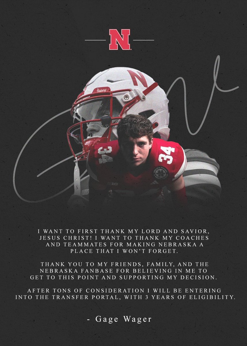 Officially in the transfer portal! Thank you #gbr