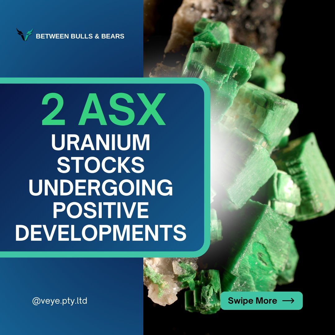 VeyePtyLtd's tweet photo. Unlock the power of #ASXUranium stocks! Positive developments are charging up the sector. 🚀
#Veye
#ASXStocks #UraniumInvesting #MarketInsights #FinancialFreedom #WealthCreation #UraniumGrowth #InvestmentOpportunities #ASXGrowth #UraniumEnergy https://t.co/aMWwe3HeOH