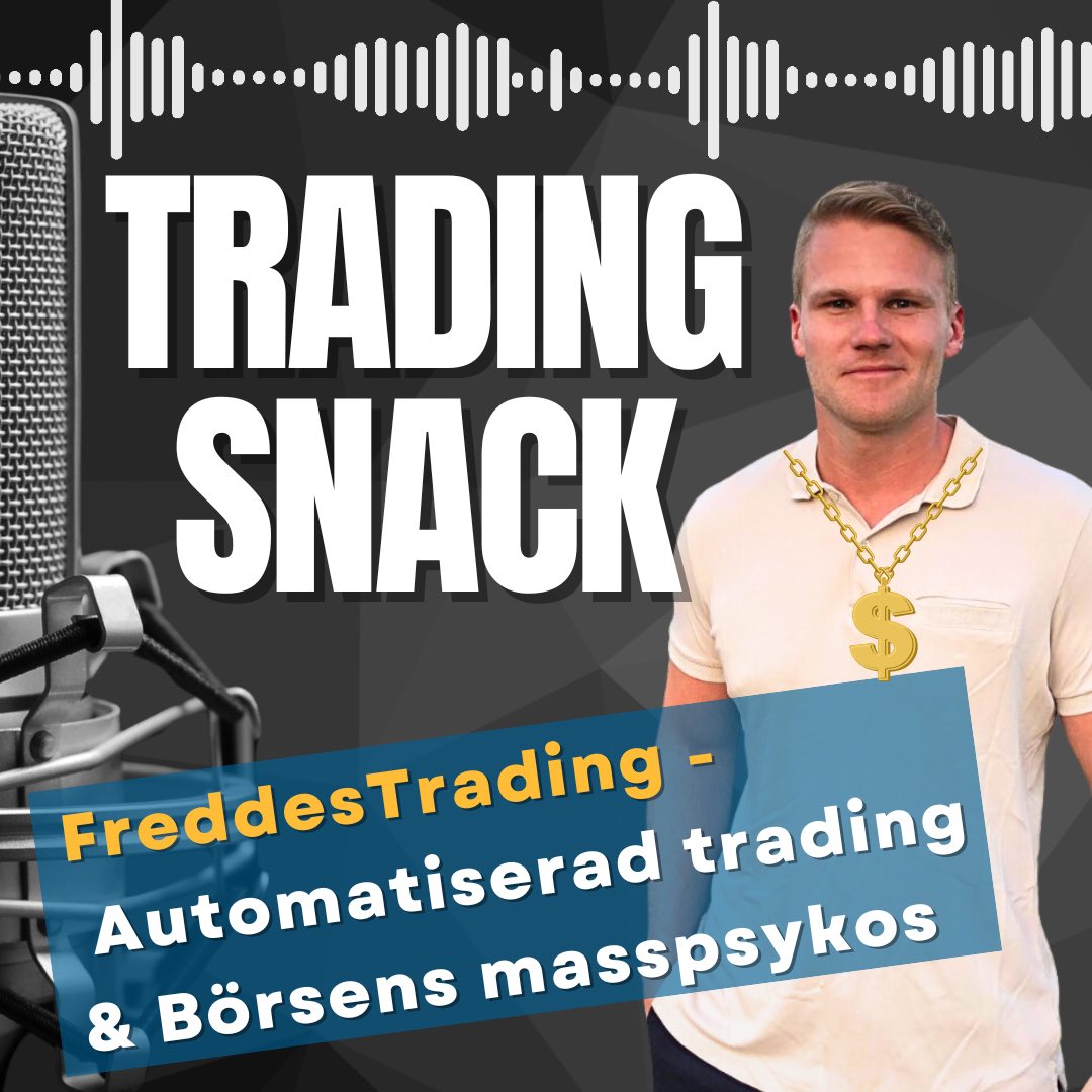 robinm85_'s tweet photo. Ny Videopodd Ute! 🚀
Den här veckan har vi FreddesTrading som gäst i Tradingsnack! 🎙️ Vi snackar allt från automatiserad trading till vikten av att ha en tydlig nisch för att skapa din edge. 💡

https://t.co/VrY7oyBYpO https://t.co/wY6drfQWT0