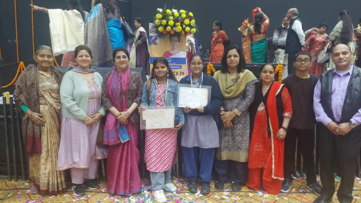 It’s a proud moment for the school as we receive the awards for zonal level topper Class
For class 10 : Ms Kamana 
For class 12 : Ms Unnati