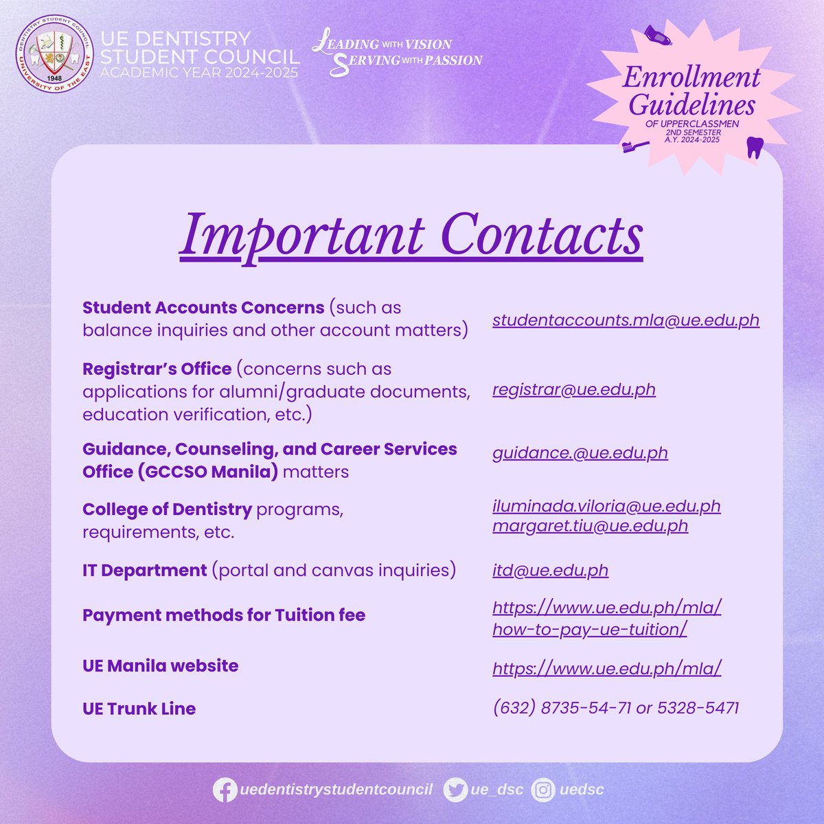 UE_DSC's tweet photo. 2nd Year Batch Rep: https://t.co/gGpg8c19Tn
3rd Year Batch Rep: https://t.co/5J5XL7GIcK
4th Year Batch Rep: https://t.co/pRjaj80IvK
5th Year Batch Rep: https://t.co/GQI7a8YeIY
6th Year Batch Rep: https://t.co/NCppU7S3YE https://t.co/MYnBqJ2bND