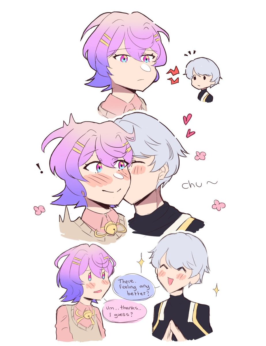 I wanted to share some art for Solomon's bday so I searched through my gallery and realised I've only ever drawn him with my friend @/jellii9212's MC 😃
In any case, Happy birthday pops‼️✨