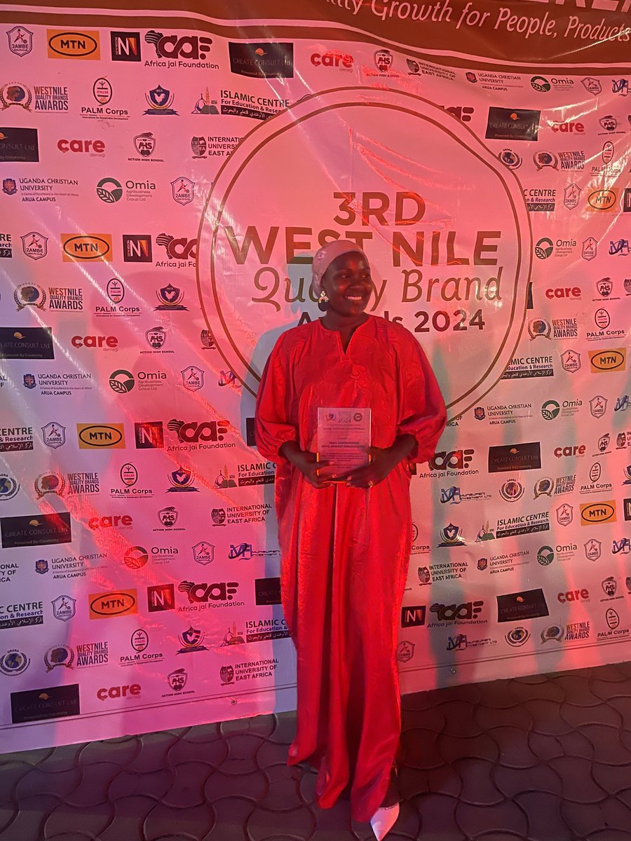 Omia Agribusiness (@omialtd) on Twitter photo On Saturday at <a href="/wnqbawards/">Westnile Quality Brand Awards</a> Dinner held in Le Tsuba Hotel Arua,We were so happy to receive Quality Excellence Award-Platinum in recognition of our commitment in empowering farmers,promoting agricultural innovation and supporting community development.
This is such an incredible On Saturday at <a href="/wnqbawards/">Westnile Quality Brand Awards</a> Dinner held in Le Tsuba Hotel Arua,We were so happy to receive Quality Excellence Award-Platinum in recognition of our commitment in empowering farmers,promoting agricultural innovation and supporting community development.
This is such an incredible