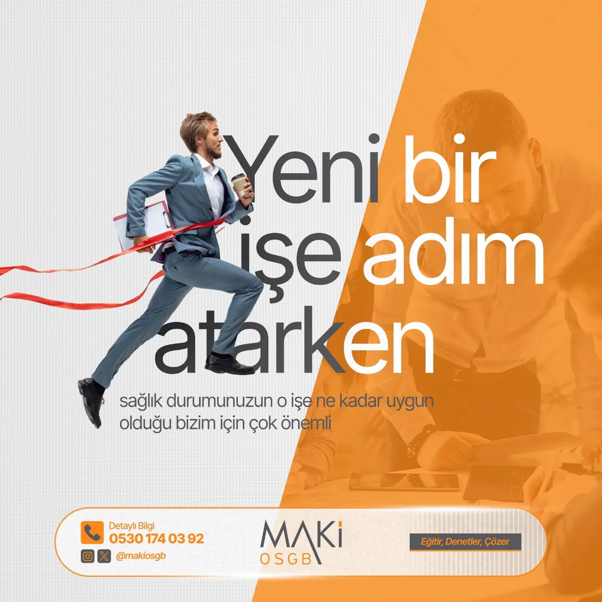 İlk adımın sağlam olsun! 🚀

Yeni bir işe başlarken sağlığını ihmal etme! Adana OSGB olarak, en uygun çalışma ortamını sağlıyoruz. 🏢💪

🛡️ Risk değerlendirmesi
🩺 Periyodik sağlık kontrolleri
🎓 İş güvenliği eğitimleri

Detaylı bilgi: 0530 174 03 92 📞

#İşGüvenliği #AdanaOSGB