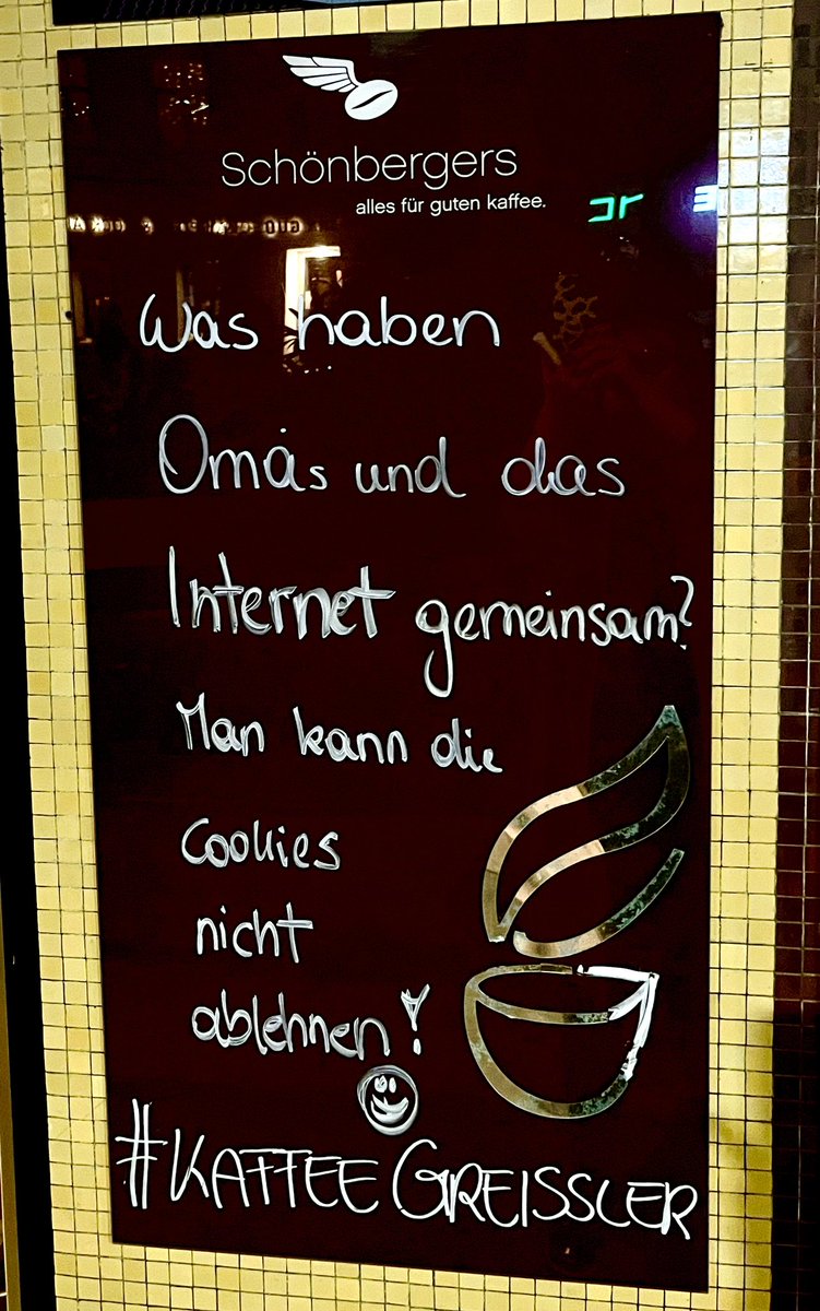 Kaffeegreissler's tweet photo. Motto der Woche: Omas Kekse! 🍪 #advent #internet #socialwall #AllesFürGutenKaffee #WiednerKaffeesieder #LifeIsTooShortForBadCoffee #kaffeehausgschichten #kaffeegreissler #mottoderwoche https://t.co/r4w3Afpzgy