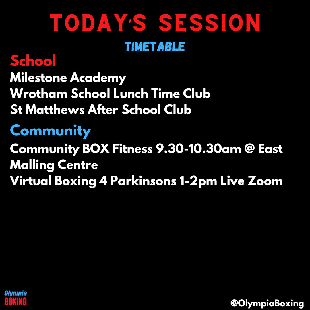 Today's Sessions 🥊
#boxinginschools #doorstepsport