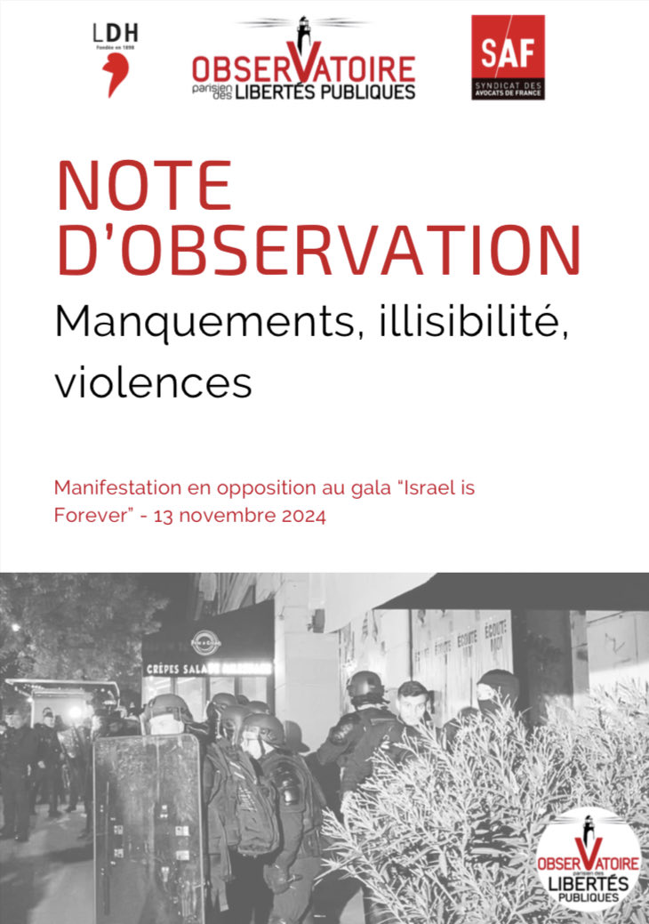 Observatoire parisien des libertés publiques tweet media