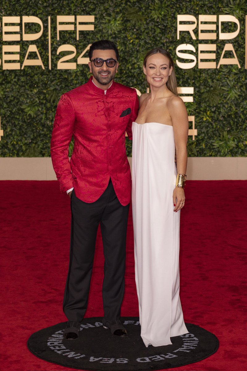 Olivia Wilde with Ranbir Kapoor at the Red Sea International Film Festival screening of "Maria" - December 8