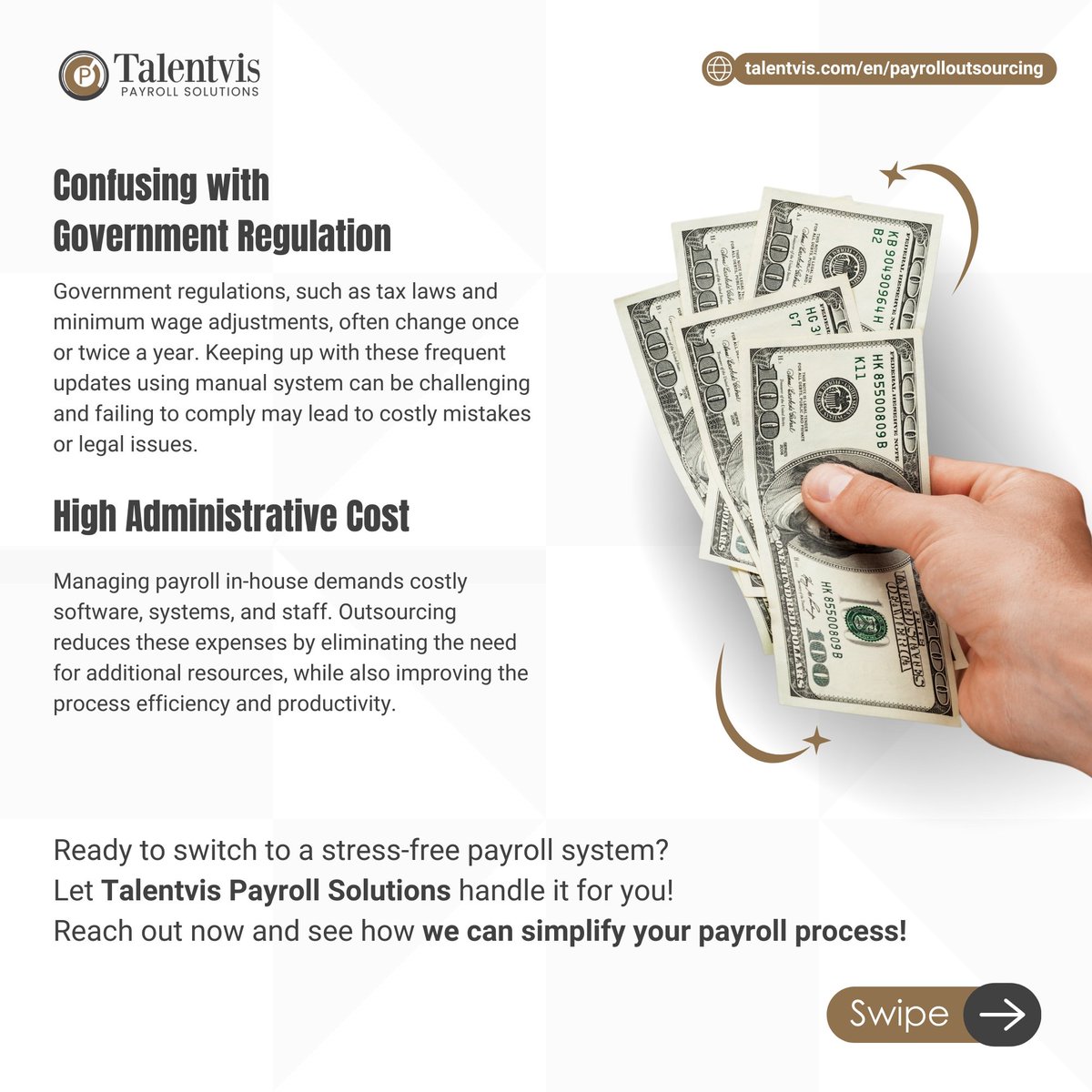 tlvpayrollS's tweet photo. Noticing these signs? 🚨 

It’s time to level up your payroll system with Talentvis Payroll Solutions. Let’s handle and grow your business!

#PayrollManagement #BoostPayrollSystem #TalentvisPayrollSolutions #BusinessGrowth https://t.co/6QoAjvgISO