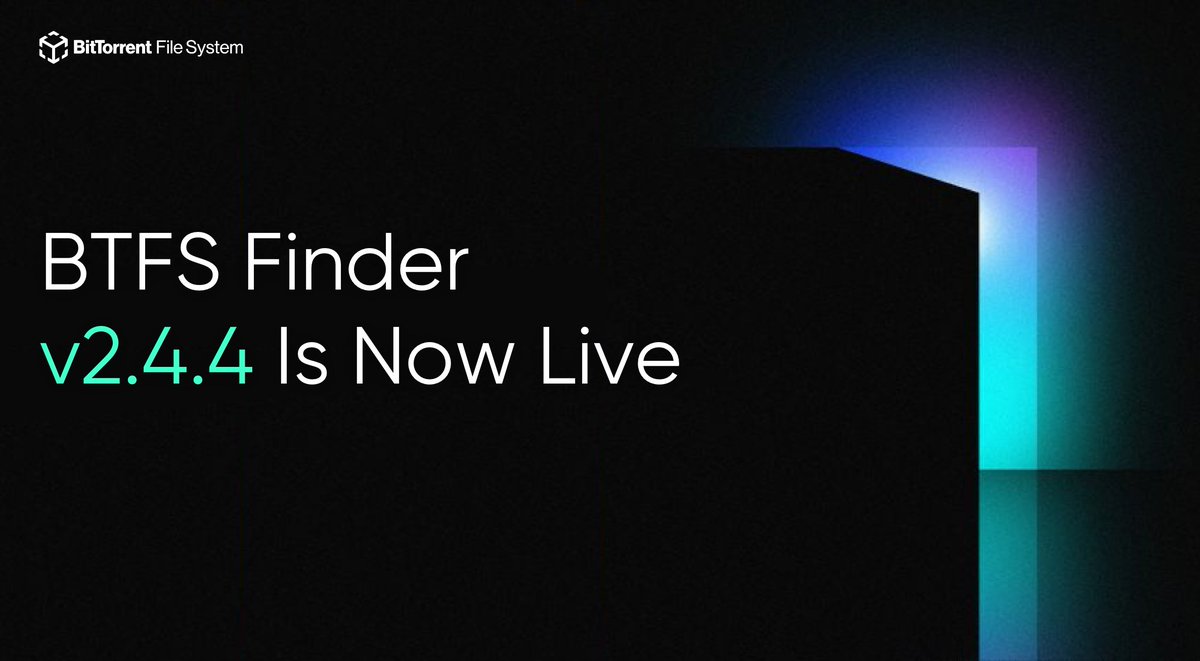 BitTorrentCN's tweet image. 📢BTFS Finder v2.4.4已发布！

此次更新优化了钱包登录签名功能，进一步提升了产品的安全性。欢迎大家探索 BTFS 网络，了解更多关于 BTFS 的最新信息。🚀 

🌐立即访问：finder.btfs.io