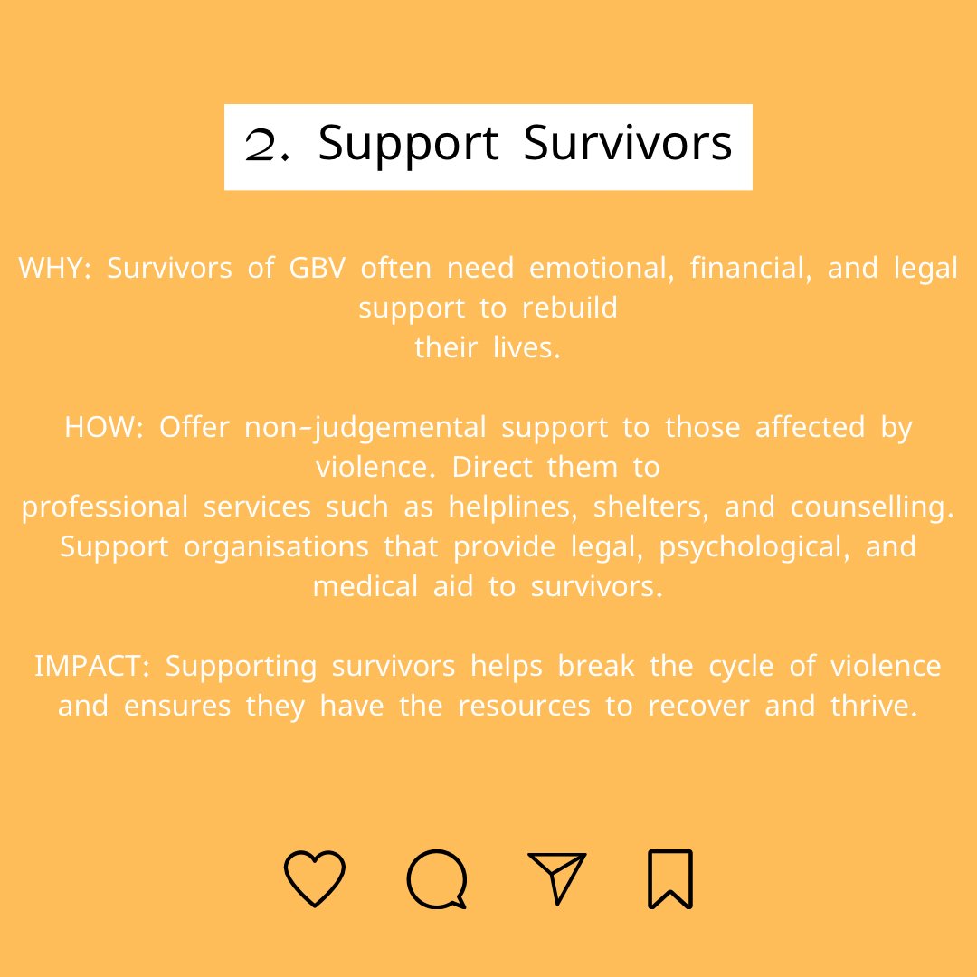 GraceDeFrancois's tweet photo. It’s time to take action. 📢

‼️Here are 4 things you can do to support the fight against GBV today‼️

#TakeAction #EndGBV #16Days #SIBIS https://t.co/kQJNL0JVYT