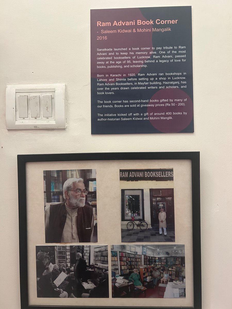 AakritiMandhwa1's tweet photo. Some Lucknow book pilgrimages: visited Sanatkada and the lovely instore tribute to Ram Advani. Also visited grounds of the peerless Nawal Kishore Press, newly opened and christened Le Press. Plans to open a small museum space remembering NKP’s past glory seem to be underway. https://t.co/M0tAXTpkuB
