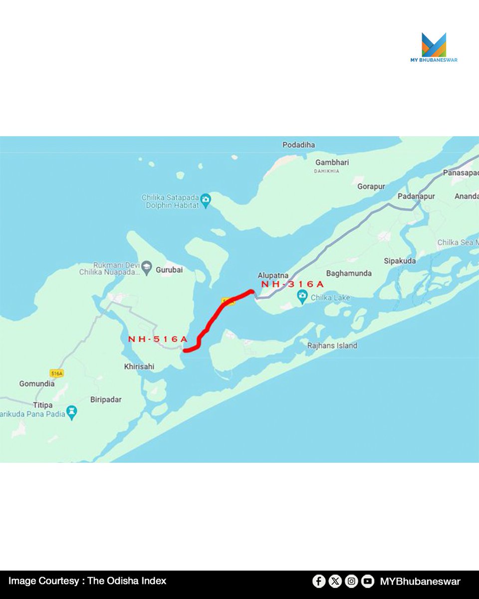 MYBBSR's tweet photo. THE PROJECT PROMISES SHORTER ROUTES AND BENEFITS FOR FISHERMEN BUT FACES CRITICISM FOR POTENTIAL ECOLOGICAL DAMAGE.
Get details : https://t.co/cl1XMDA6rZ
#MYBhubaneswar - Share and stay updated.
#NationalHighways #NHAI #Satapada #Gopalpur #chilikalake #Chilika https://t.co/XA60b9onQk