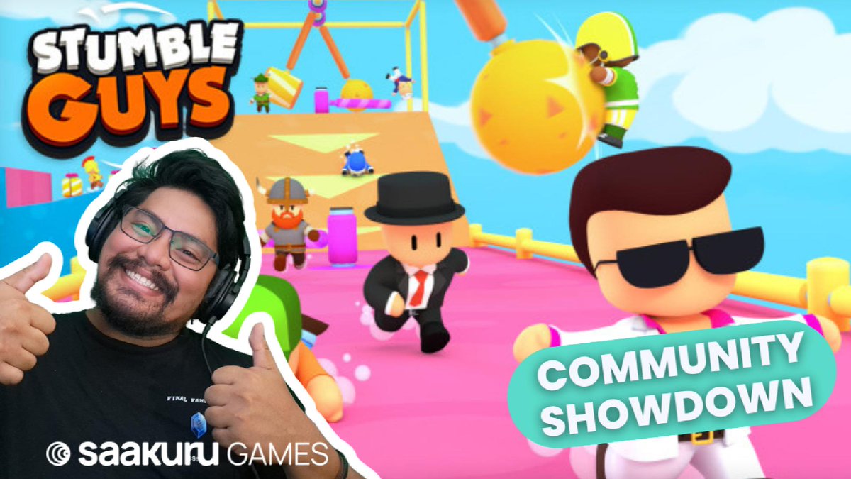 SaakuruGames's tweet photo. 🎮 CHAOS in Stumble Guys Community Showdown! 🎮

Laughs, fails, and epic saves, it’s all here in our latest Stumble Guys gameplay!😂

🎬 Watch it now: https://t.co/gazAqPESO1

💬 What’s your best Stumble Guys moment?
#StumbleGuys #Gaming #SaakuruGames https://t.co/egRobkeuWI