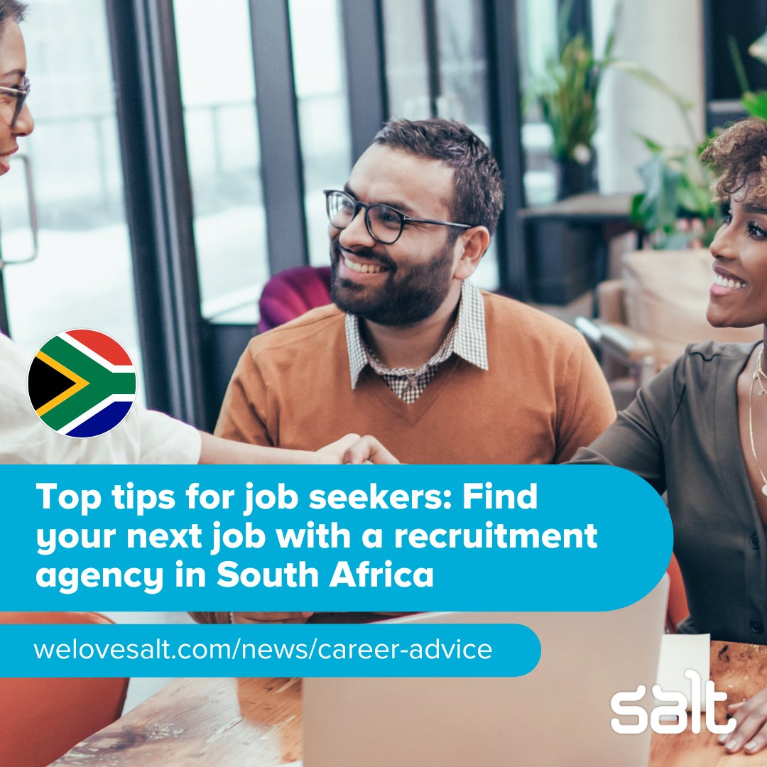 Struggling to find the right job in #SouthAfrica’s competitive market? Partnering with a recruitment agency like Salt can give you the edge! ✅🚀 Access in-demand roles, expert guidance, and insights to boost your skills > ow.ly/FTy850UnevH