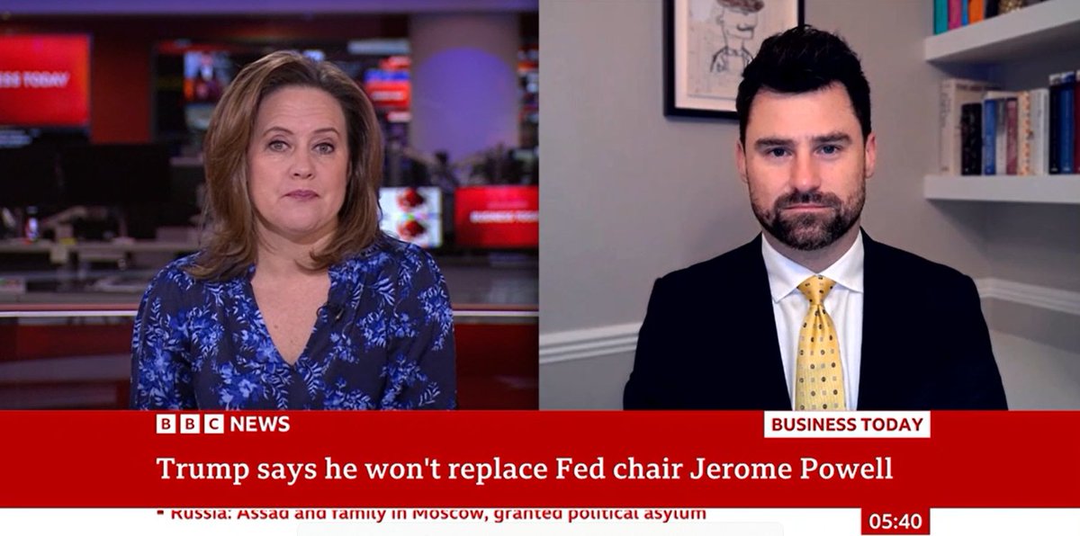 Craig Erlam (@craig_forex) on Twitter photo Donald Trump and Jerome Powell clashed repeatedly during the President-elects first term but it seems it's going to be a more peaceful relationship this time around. I discussed why this is with <a href="/SallyBundockBBC/">Sally Bundock</a> on <a href="/BBCNews/">BBC News (UK)</a> <a href="/BBCWorld/">BBC News (World)</a> this morning (05:40) bbc.co.uk/iplayer/live/b… Donald Trump and Jerome Powell clashed repeatedly during the President-elects first term but it seems it's going to be a more peaceful relationship this time around. I discussed why this is with <a href="/SallyBundockBBC/">Sally Bundock</a> on <a href="/BBCNews/">BBC News (UK)</a> <a href="/BBCWorld/">BBC News (World)</a> this morning (05:40) bbc.co.uk/iplayer/live/b…
