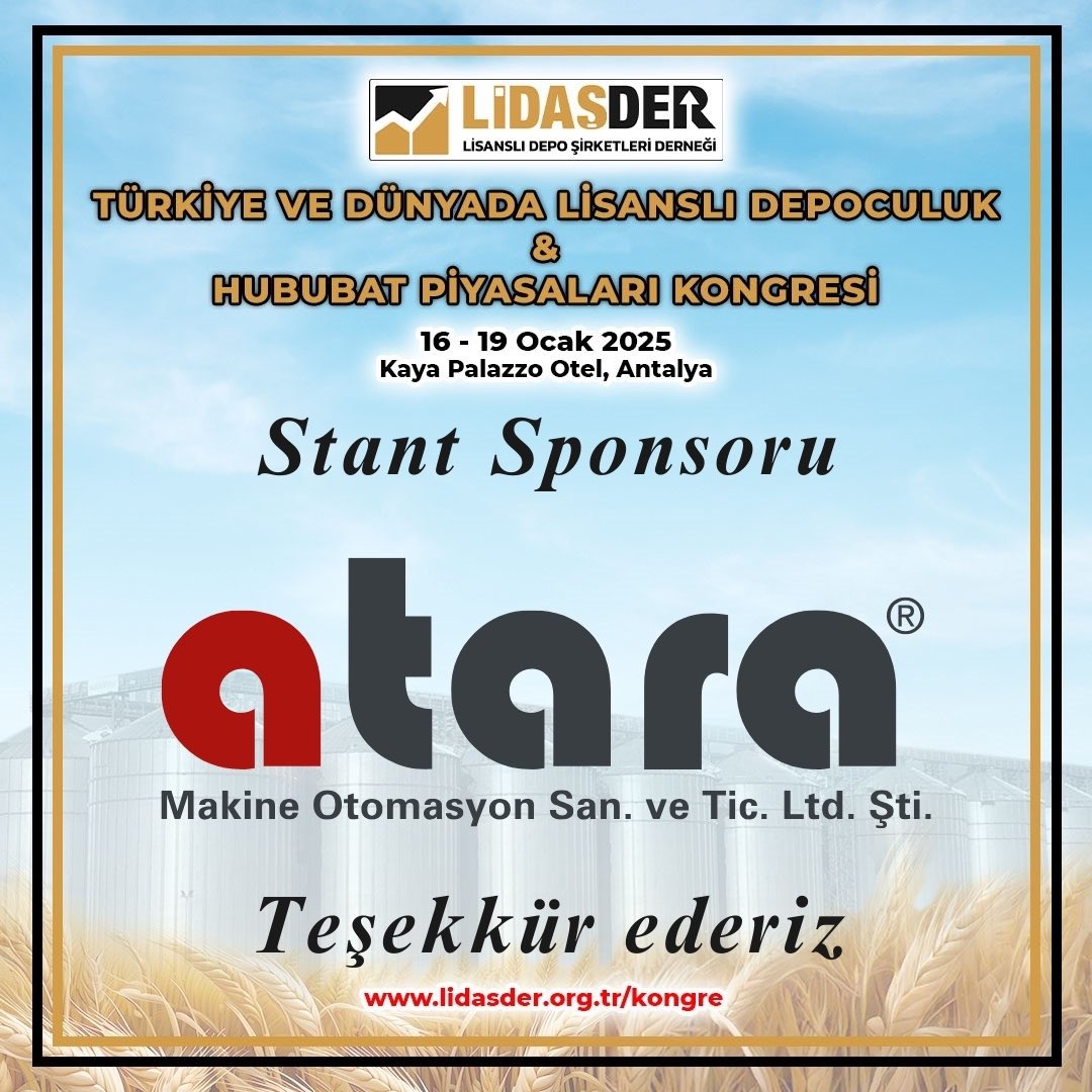 lidasderorgtr's tweet photo. Sponsorumuza teşekkür ederiz. https://t.co/93UwCRD1BX