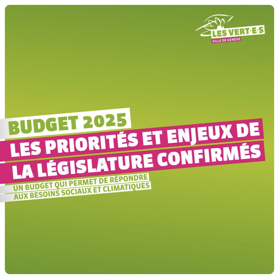 V_Dujoux's tweet photo. 📊🌻 Budget 2025 voté pour la @VilleDeGeneve. Notre commune ne doit pas devenir une ville à deux vitesses. Face aux risques de fracture sociale, aux impacts climatiques et aux inégalités entre les quartiers, nous devons être là. Merci au groupe des Vert-e-s pour son implication! https://t.co/WfS7A7MDDC