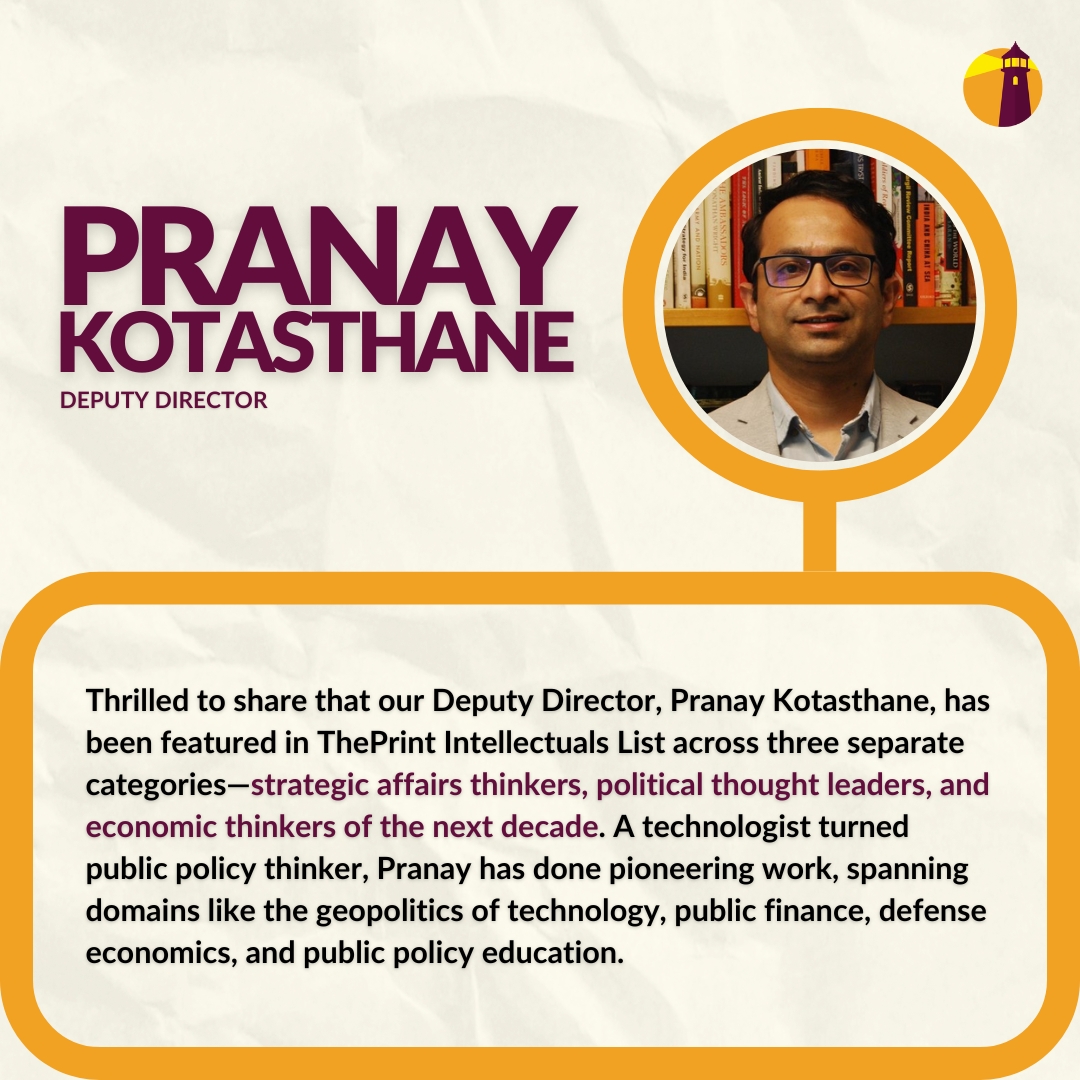 Takshashila Institution (@takshashilainst) on Twitter photo A proud moment for Takshashila! <a href="/ThePrintIndia/">ThePrintIndia</a> has recognised our co-founder, <a href="/acorn/">Nitin Pai</a>, as a top economic thinker for the next decade and our Deputy Director, <a href="/pranaykotas/">Pranay Kotasthane</a>, across three categories—strategic affairs, political thought, and economics. Grateful to see their impactful A proud moment for Takshashila! <a href="/ThePrintIndia/">ThePrintIndia</a> has recognised our co-founder, <a href="/acorn/">Nitin Pai</a>, as a top economic thinker for the next decade and our Deputy Director, <a href="/pranaykotas/">Pranay Kotasthane</a>, across three categories—strategic affairs, political thought, and economics. Grateful to see their impactful