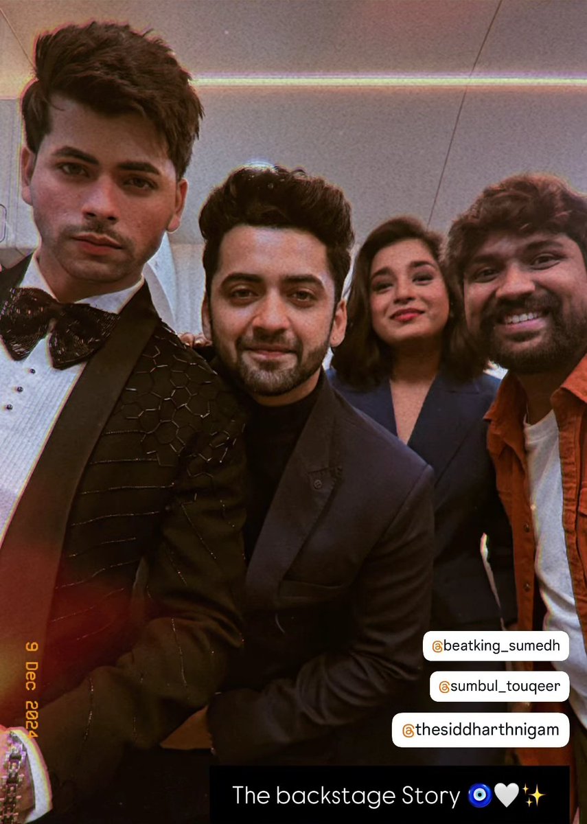 SumSum, SidMedh a lot happening here ✨

#SumedhMudgalkar #ITA2024 
SUMEDH ROCKS ITA 2024