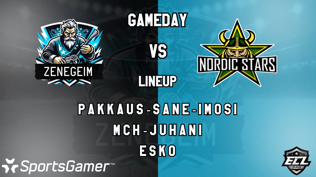 Zenegeim (@zenegeim) on Twitter photo #GameDay (10/15)
🆚<a href="/StarsEASHL/">Nordic Stars</a>
🕙20.30cet
🎙️<a href="/twitchmkine/">mkine</a>
📺twitch.tv/mkine
#ECL25Winter
<a href="/SportsGamerGG/">SportsGamer</a>
#KouvolanLakritsi
#eHockey #GameDay (10/15)
🆚<a href="/StarsEASHL/">Nordic Stars</a>
🕙20.30cet
🎙️<a href="/twitchmkine/">mkine</a>
📺twitch.tv/mkine
#ECL25Winter
<a href="/SportsGamerGG/">SportsGamer</a>
#KouvolanLakritsi
#eHockey