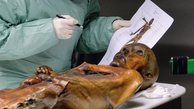 yine çeşitli otlardan yapılmış pelerini vardı. Ayı kürkünden yapılmış şapkası ise kafasındaydı. Ayaklarında ise yine hayvan derisinden yapılmış, kötü hava koşullarına uygun, su geçirmez ayakkabıları vardı. Ayakkabılarının dış tabanı ayı derisinden iç tabanı ise