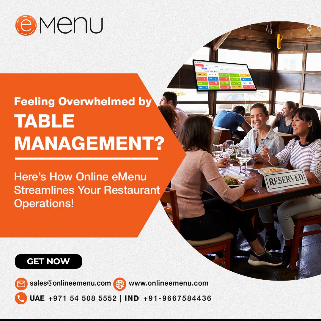 Emenuonline's tweet photo. From seating to billing, we’ve got it all covered! 
Streamline your restaurant operations with Online eMenu and serve with ease!
Enquire Now!  

IND: +91 96675 84436  
UAE: +971 54 508 5552 
sales@onlineemenu.com

#restaurantpos #RestaurantSoftware #RestaurantManagementSoftware https://t.co/jhkbmq2t9h