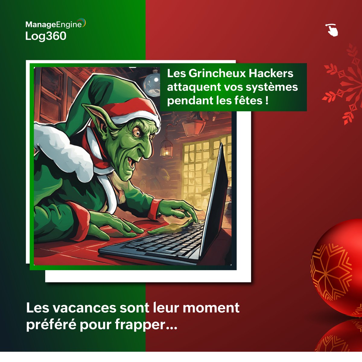 ManageEngineFra's tweet image. Les Grincheux Hackers ne prennent pas de vacances !  Ne les aissez pas gâcher vos vacances ! 

👉 mnge.it/vxP 

#CyberSécurité #Log360 #grincheux #manageengine #vacances