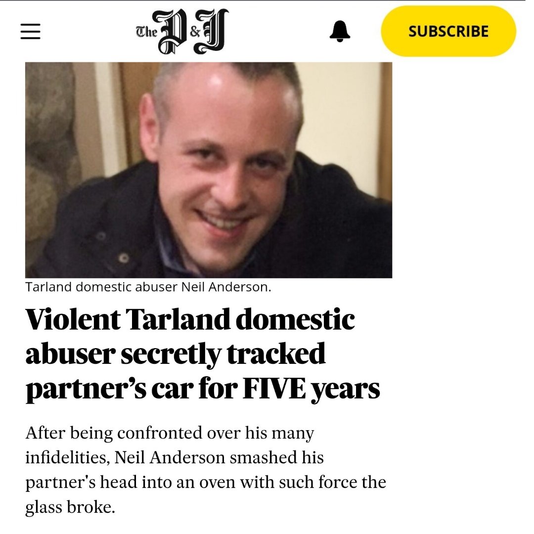Wommando's tweet photo. VIOLENT Neil Anderson, 40, who smashed his partner's head into an oven with such force it shattered the glass &amp; then threw her across the floor into the broken glass, cutting open her head, legs &amp; feet, has walked free.

Defence said it was a bad 'decision' but he has a good job https://t.co/JcJ9JWKTVR