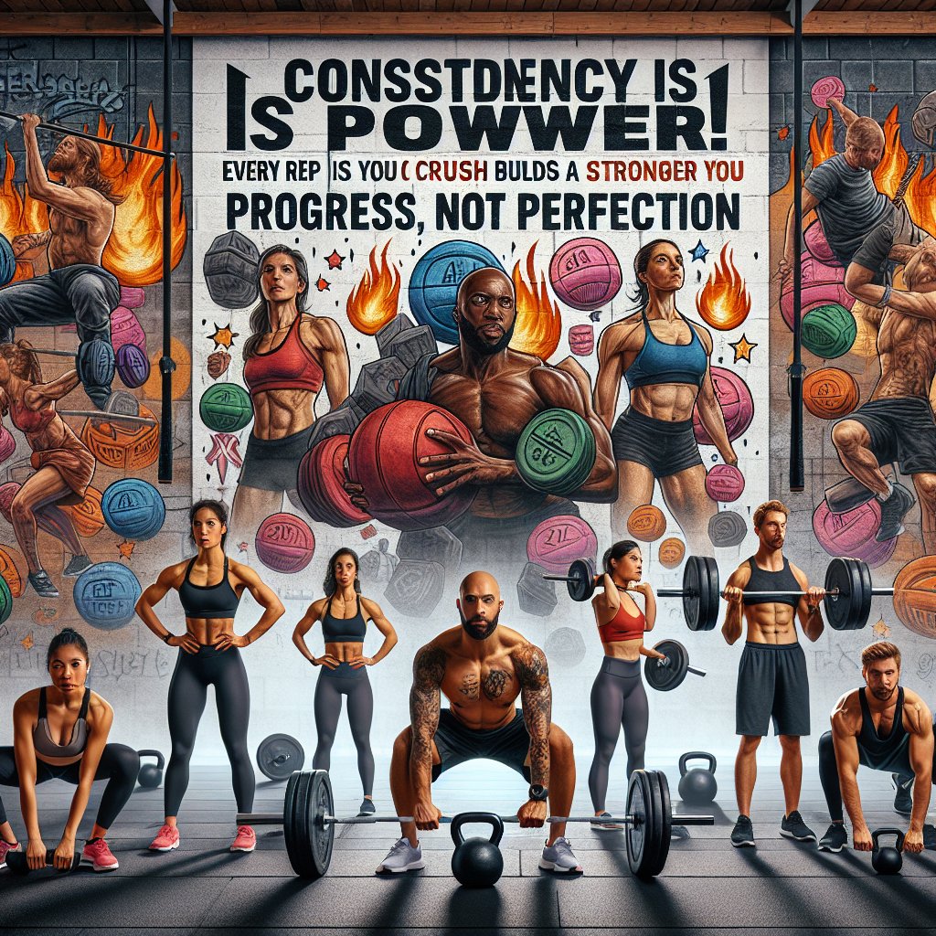 Consistency is power! Whether it's a PR or just showing up, every rep you crush builds a stronger YOU. Progress, not perfection 💪🔥 #GymMotivation #LiftStrong